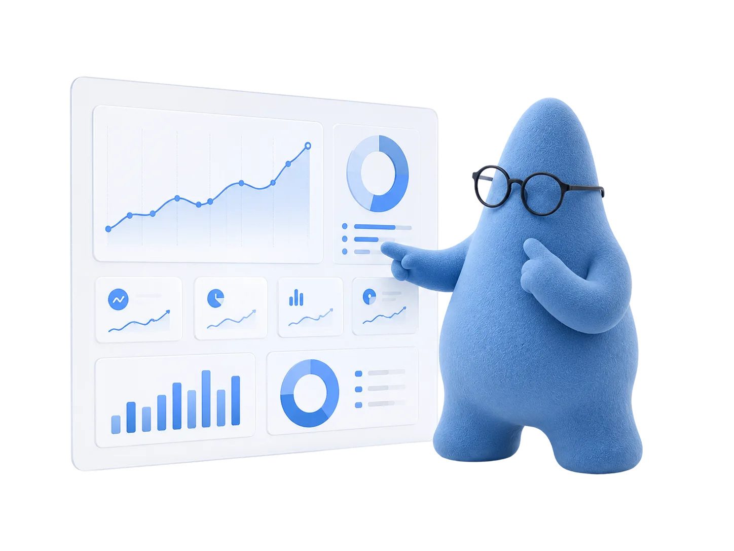 Персонаж DWG Platform анализирует показатели бизнеса