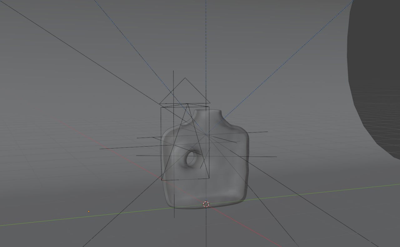 Процесс моделирования 3D-объекта для постера в Blender